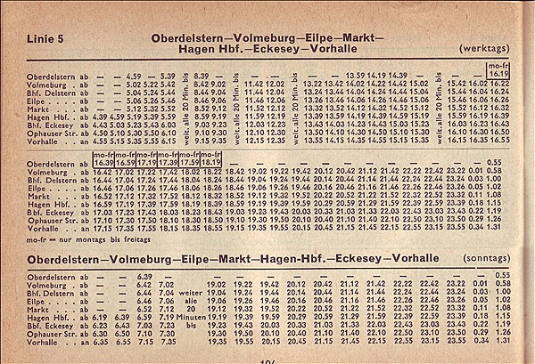 Foto:: Fahrplan 1961 (Foto,Fotos,Bilder,Bild,)
