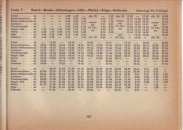 Foto:: Fahrplan 1961 (Foto,Fotos,Bilder,Bild,)