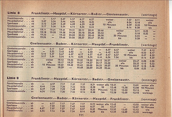 Foto:: Fahrplan 1961 (Foto,Fotos,Bilder,Bild,)