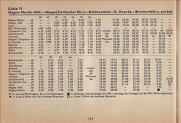 Foto:: Fahrplan 1961 (Foto,Fotos,Bilder,Bild,)