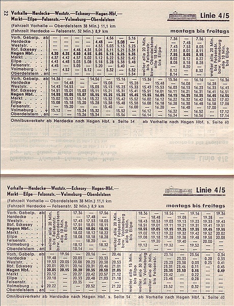 Foto:: Fahrplan 1965 (Foto,Fotos,Bilder,Bild,)