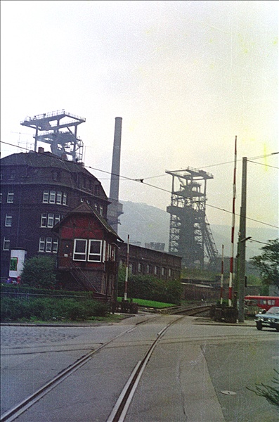 Foto:: Bahnuebergang Hasper Huette Niederhaspe / Hagen / 14.10.1974 (Foto,Fotos,Bilder,Bild,)