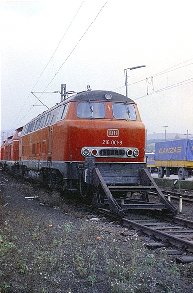 Foto:: DB 216 001-8 / Hagen / November 1974 (Foto,Fotos,Bilder,Bild,)