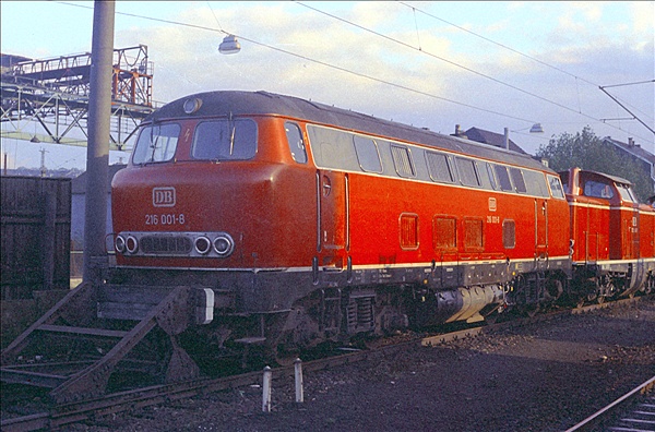 Foto:: DB 216 001-8 / Hagen / November 1974 (Foto,Fotos,Bilder,Bild,)