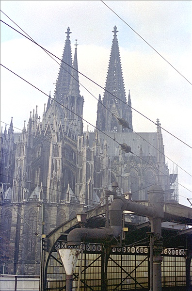Foto:: Wasserkran / Koeln / 20.11.1974 (Foto,Fotos,Bilder,Bild,)