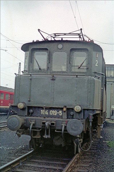 Foto:: DB 104 019-5 / Hamm / 04.01.1975 (Foto,Fotos,Bilder,Bild,)