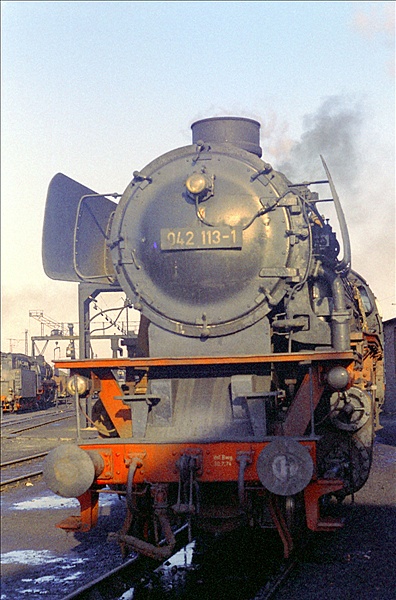 Foto:: DB 042 113-1 / Rheine / 13.01.1975 (Foto,Fotos,Bilder,Bild,)