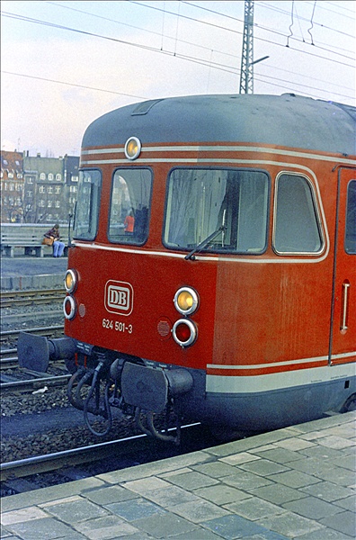 Foto:: DB 624 501-3 / Muenster / 08.04.1975 (Foto,Fotos,Bilder,Bild,)