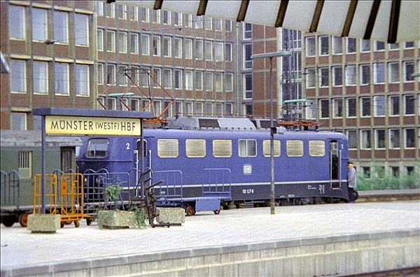 Foto:: DB 110 127-8 / Muenster / 20.05.1975 (Foto,Fotos,Bilder,Bild,)