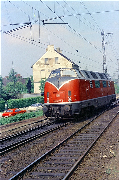 Foto:: DB 220 077-3 / Rheine / 20.05.1975 (Foto,Fotos,Bilder,Bild,)