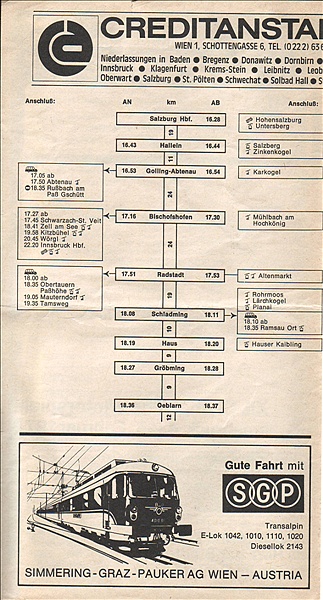 Foto:: Zugbgleiter Salzburg - Jenbach / 21.07.1975 (Foto,Fotos,Bilder,Bild,)