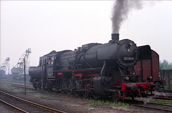 Foto:: DB 053 104-6 / Duisburg-Wedau / 13.08.1975 (Foto,Fotos,Bilder,Bild,)