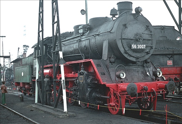 Foto:: 56 3007 + 146 BLE  Dampflokabschied / Stolberg / 04.04.1976 (Foto,Fotos,Bilder,Bild,)