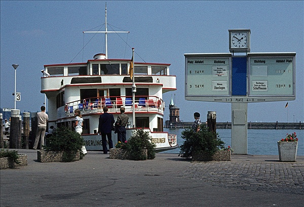 Foto:: Faehre Ueberlingen / Konstanz / 08.08.1976 (Foto,Fotos,Bilder,Bild,)