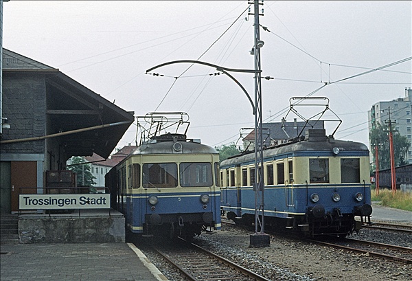 Foto:: TE T5 + TE T3 / Trossingen / 10.08.1976 (Foto,Fotos,Bilder,Bild,)