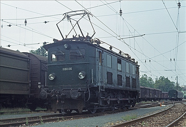 Foto:: OeBB 1180.06 / Bregenz / 12.08.1976 (Foto,Fotos,Bilder,Bild,)