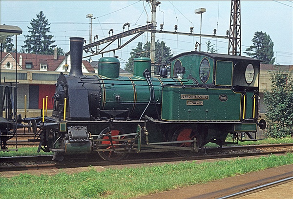 Foto:: Dampflok Feldschlösschen Brauerei / Rheinfelden / 13.08.1976 (Foto,Fotos,Bilder,Bild,)