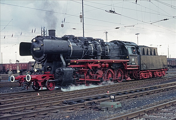 Foto:: DB 051 724-3 / Hamm / 19.02.1977 (Foto,Fotos,Bilder,Bild,)