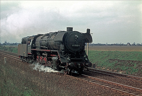 Foto:: DR 44 0592-4 / Berlin / 08.04.1977 (Foto,Fotos,Bilder,Bild,)