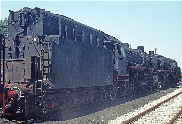 Foto:: abgestellte Dampfloks / Rheine / 04.07.1977 (Foto,Fotos,Bilder,Bild,)