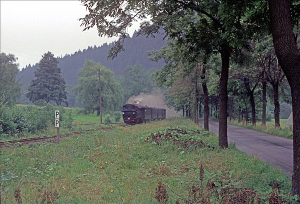 Foto:: DR 99 1590-1 / Joehstadt - Wolkenstein / August 1977 (Foto,Fotos,Bilder,Bild,)