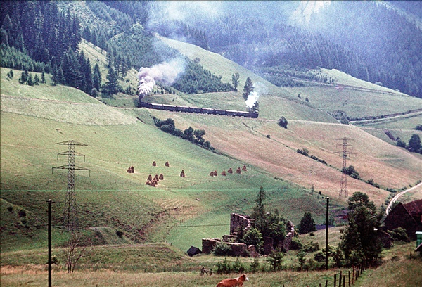 Foto:: OeBB 197.301 + OeBB 97.208 / Vordernberg / 23.07.1978 (Foto,Fotos,Bilder,Bild,)