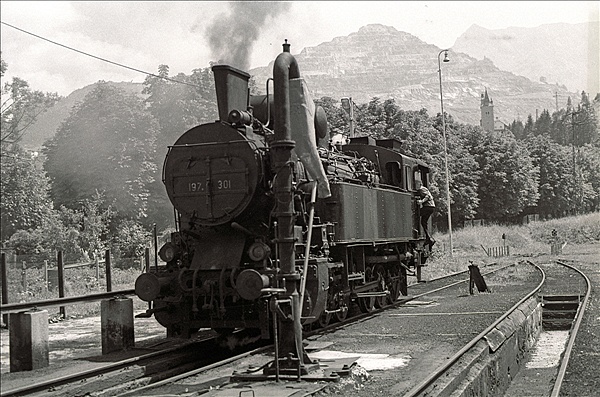 Foto:: OeBB 197.301 / Eisenerz / 23.07.1978 (Foto,Fotos,Bilder,Bild,)