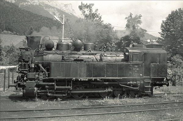 Foto:: OeBB 197.301 / Eisenerz / 23.07.1978 (Foto,Fotos,Bilder,Bild,)