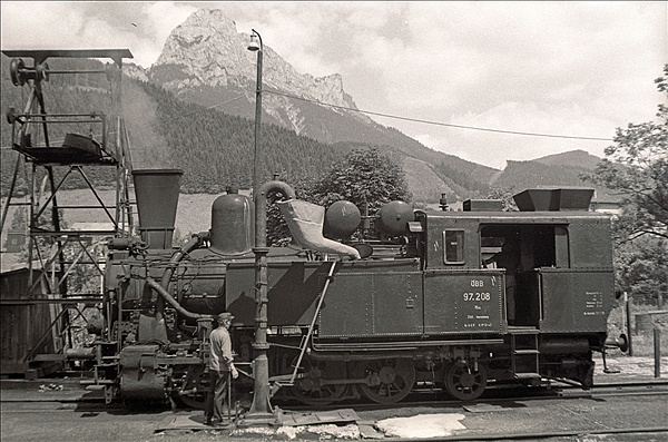 Foto:: OeBB 97 208 / Eisenerz / 23.07.1978 (Foto,Fotos,Bilder,Bild,)