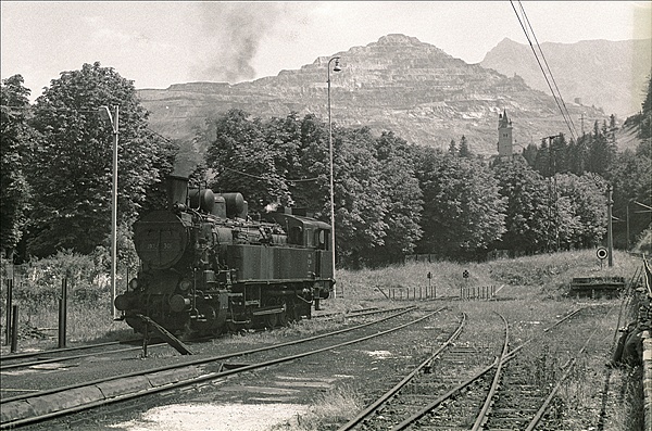 Foto:: OeBB 197.301 / Eisenerz / 23.07.1978 (Foto,Fotos,Bilder,Bild,)
