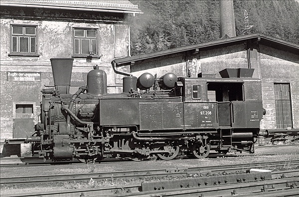 Foto:: OeBB 97 208 / Vordernberg / 23.07.1978 (Foto,Fotos,Bilder,Bild,)