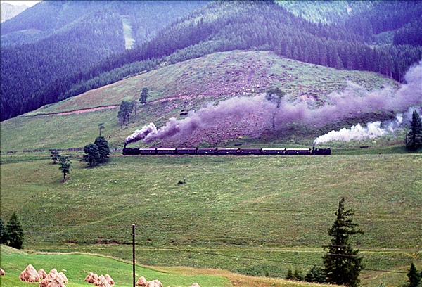 Foto:: OeBB 197.301 + OeBB 97.208 / Vordernberg / 23.07.1978 (Foto,Fotos,Bilder,Bild,)