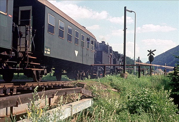 Foto:: OeBB 97 208 + OeBB 197 301 / Praebichl - Vordernberg / 23.07.197 (Foto,Fotos,Bilder,Bild,)