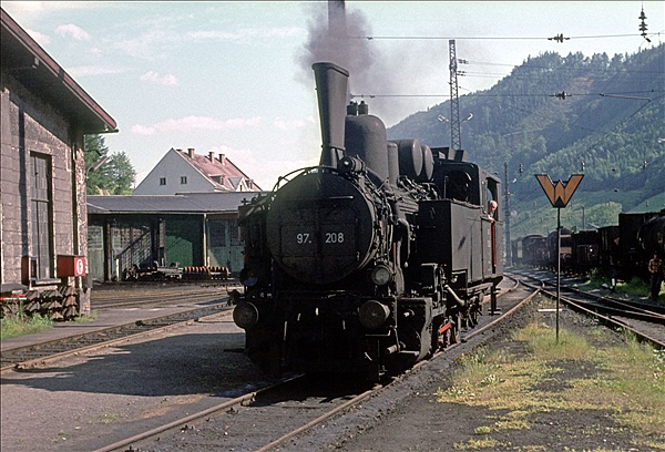 Foto:: OeBB 97 208 / Vordernberg / 23.07.1978 (Foto,Fotos,Bilder,Bild,)