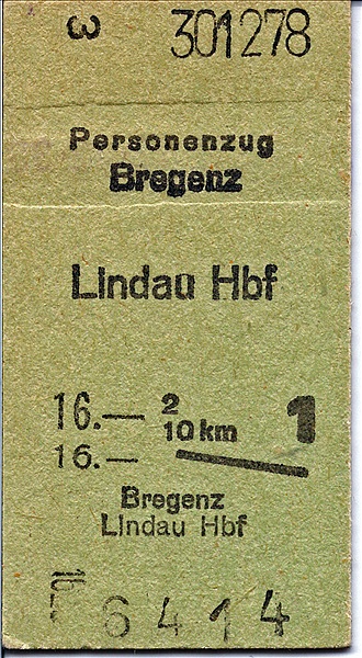Foto:: Fahrkarte / 30.12.1978 / Bregenz (Foto,Fotos,Bilder,Bild,)