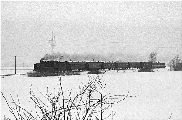 Foto:: EK 24 009 + WLE VL 0633 / Sonderfahrt Muenster - Heidberg/Ruethen / 28.01.1979 (Foto,Fotos,Bilder,Bild,)