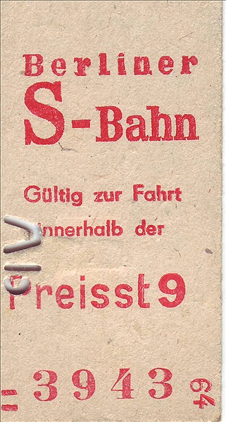 Foto:: S-Bahnfahrkarte (Foto,Fotos,Bilder,Bild,)