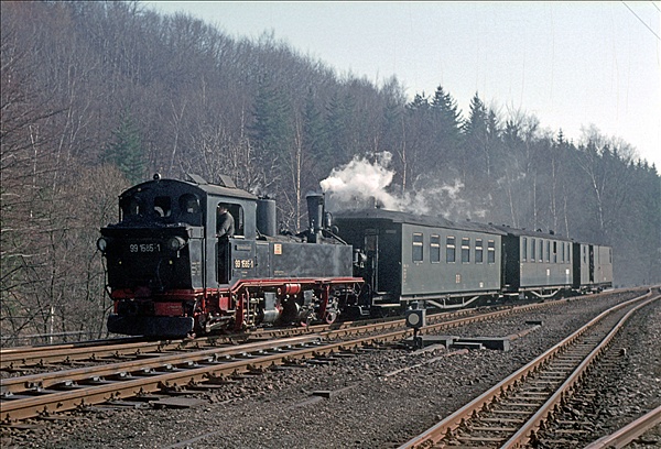 Foto:: DR 99 1585-1 / Wolkenstein / 10.04.1979 (Foto,Fotos,Bilder,Bild,)