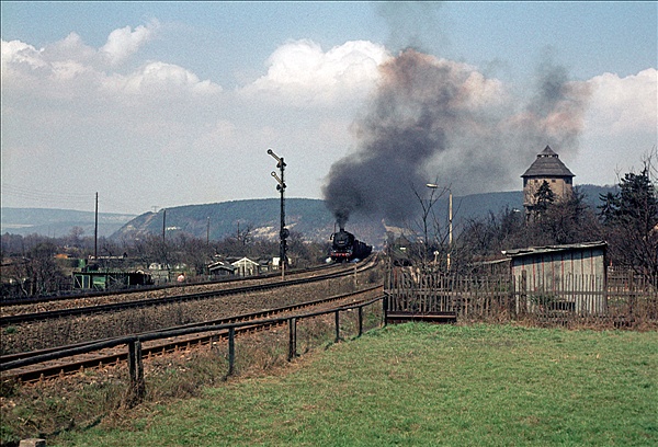 Foto:: DR 44 0851-4 / Saalfeld / April 1979 (Foto,Fotos,Bilder,Bild,)