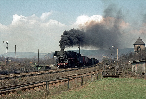 Foto:: DR 44 0851-4 / Saalfeld / April 1979 (Foto,Fotos,Bilder,Bild,)