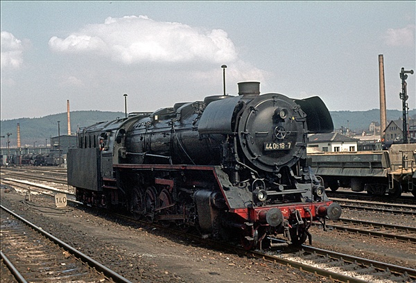 Foto:: DR 44 0618-7 / Saalfeld / April 1979 (Foto,Fotos,Bilder,Bild,)