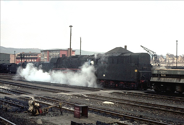 Foto:: DR 44 0851-4 / Saalfeld / April 1979 (Foto,Fotos,Bilder,Bild,)