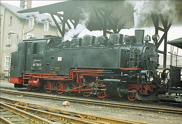 Foto:: DR 99 1789-9 / Dippoldiswalde / 07.04.1980 (Foto,Fotos,Bilder,Bild,)