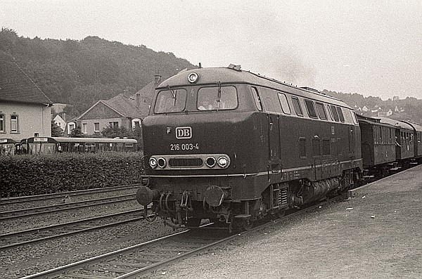 Foto:: DB 216 003-4 / Bruegge / 10.08.1980 (Foto,Fotos,Bilder,Bild,)