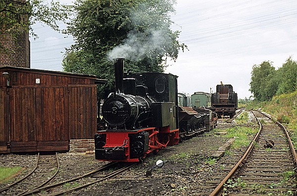 Foto:: Feldbahndampflok / Bochum / 23.08.1980 (Foto,Fotos,Bilder,Bild,)