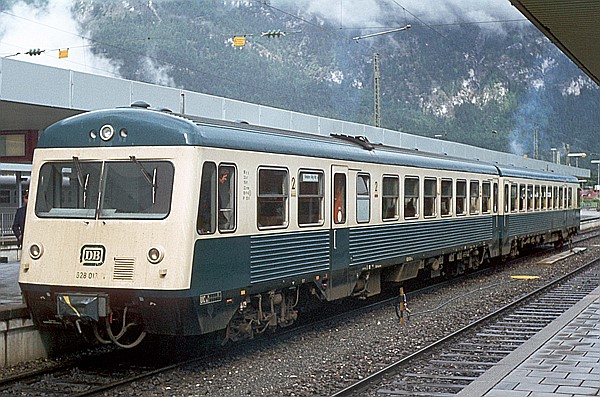 Foto:: DB 628 018-4 / Garmisch-Partenkirchen / 11.09.1980 (Foto,Fotos,Bilder,Bild,)
