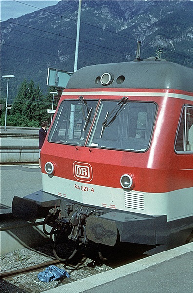 Foto:: DB 614 021-4 / Garmisch-Partenkirchen / 14.09.1980 (Foto,Fotos,Bilder,Bild,)