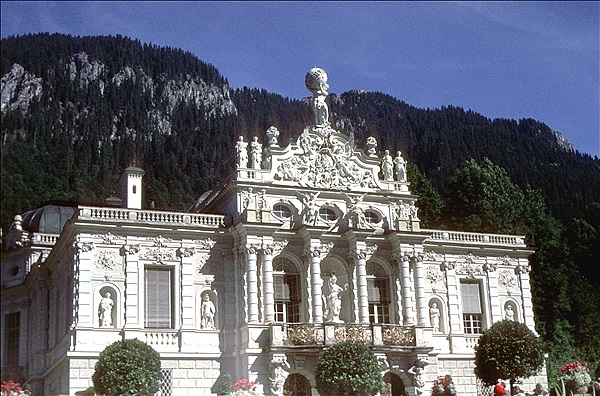 Foto:: Schloss Linderhof / Linderhof / 15.09.1980 (Foto,Fotos,Bilder,Bild,)