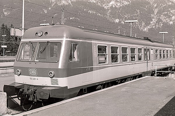 Foto:: DB 614 021-4 / Garmisch-Partenkirchen / 14.09.1980 (Foto,Fotos,Bilder,Bild,)