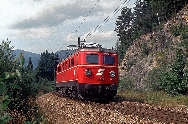 Foto:: OeBB 1110.15 / Mittenwald / 18.09.1980 (Foto,Fotos,Bilder,Bild,)